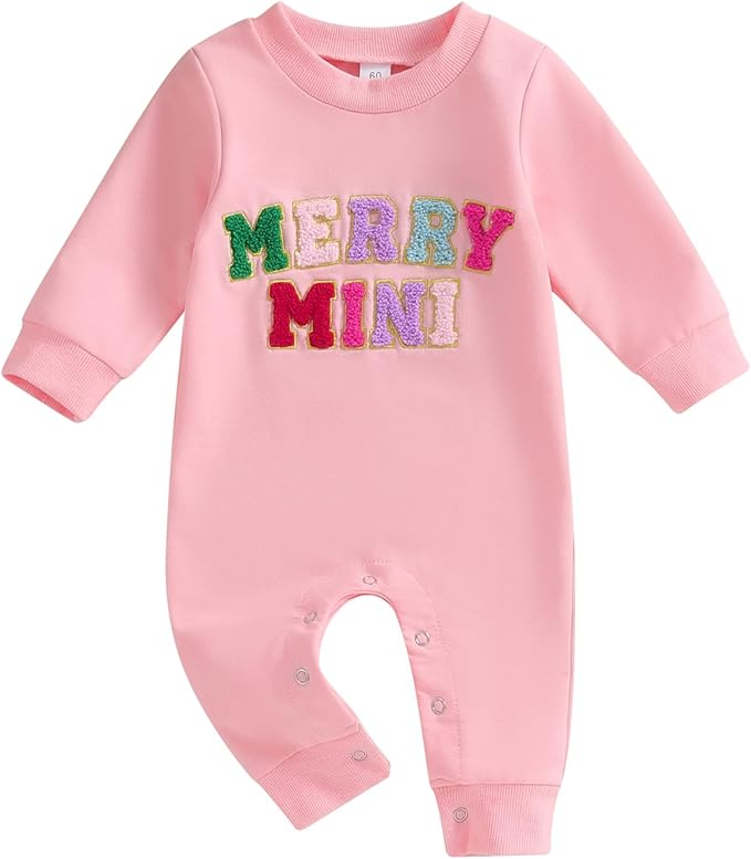 Loalirando Combinaison de Noël Bébé Unisexe à Manches Longues, Grenouillère Pyjama de Noël Infantile (0-18 mois) – Image 2
