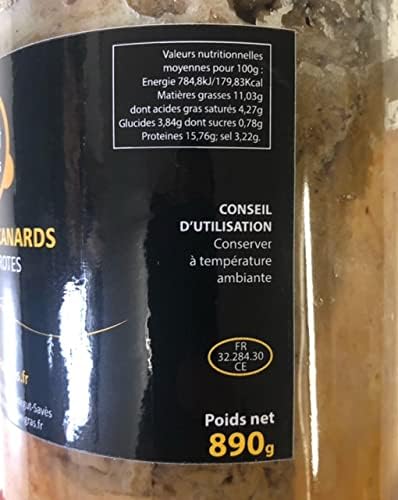 Esprit Foie Gras Cuisses de Canard aux Pleurotes, 890 g – Image 2