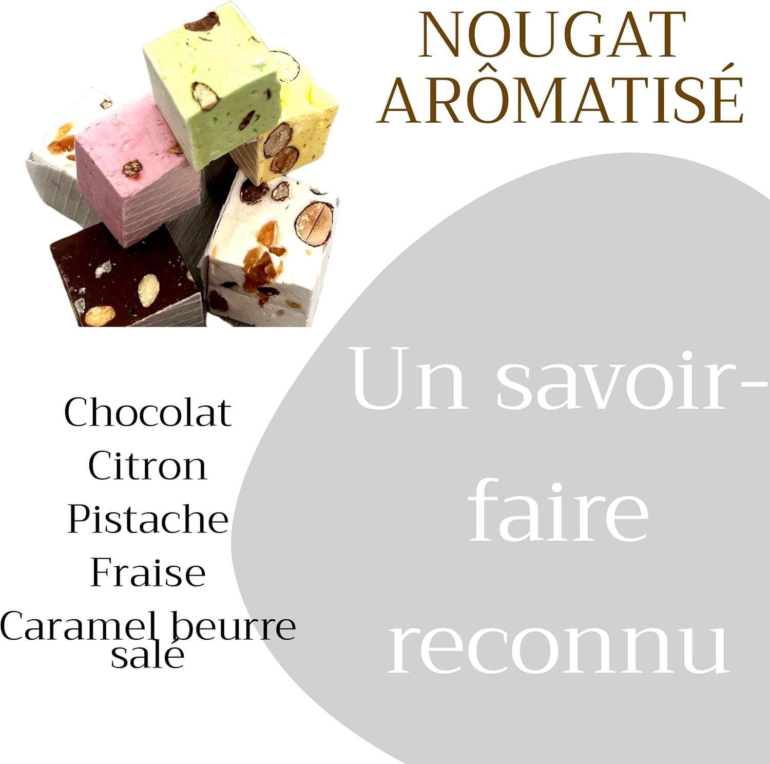 Panier de Bonbons et Nougats - Coffret Gourmand sucré Cadeau original à offrir - Idée cadeaux plaisir Fabrication Française et naturel - Parfum saveurs chocolats pistache amande cacahuètes – Image 5