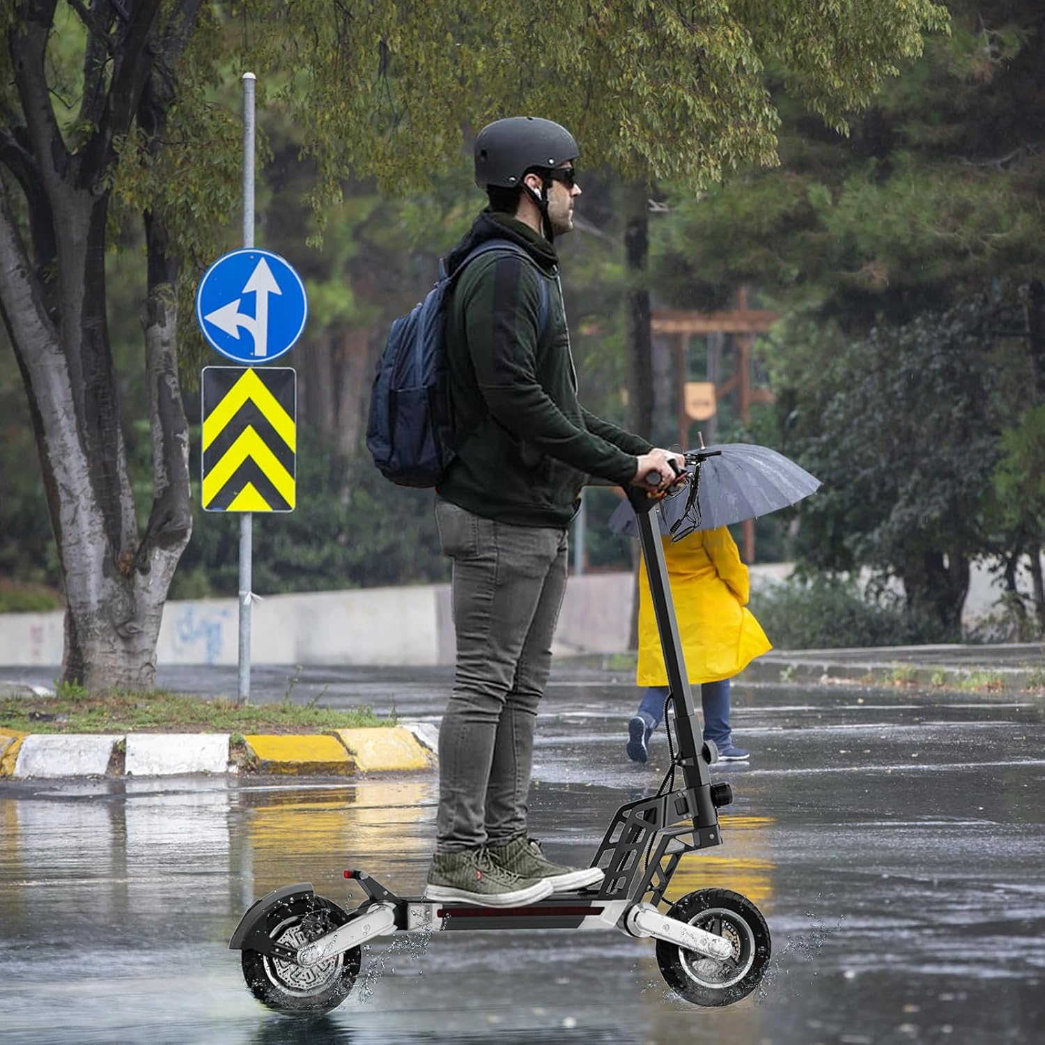 TODIMART Trottinette Electrique Adulte S7/S13 Moteur 1000W/1600W Batterie 48V 13Ah/48V 20.8Ah 45-85KM Autonomie Pneus Tout Terrain Double Suspension Verrouillage électrique des Portes avec clé – Image 2